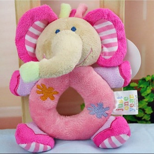 Cute Hand Rattle Animal Educational Plush Toy