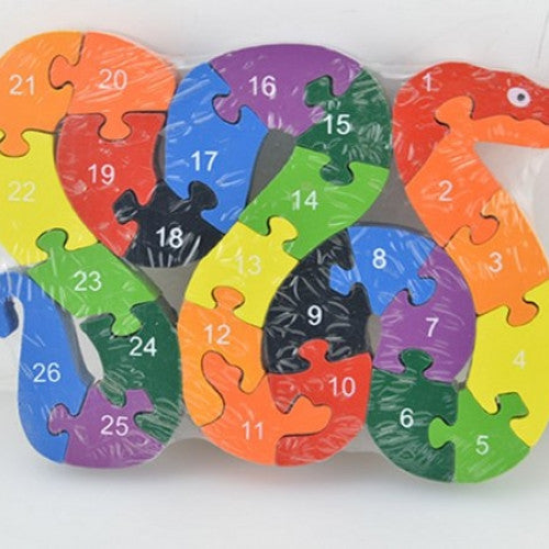 Winding Snake Wood Brain Game Educational Toy